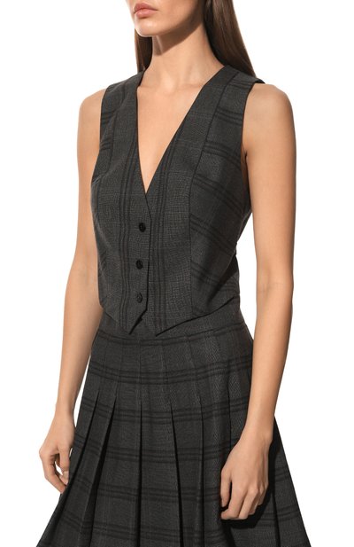 Жилет из вискозы MASTERPEACE темно-серого цвета по цене 12500 руб., арт. MP-CA-OCT22-17, фото 3 Жилет из вискозы MASTERPEACE, арт. MP-CA-OCT22-17, фото 3