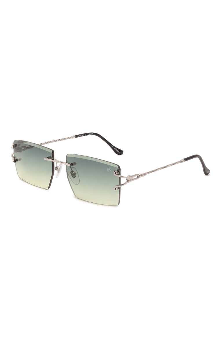 Женские солнцезащитные очки VINTAGE FRAMES зеленого цвета, арт. IC0N WHITE G0LD/GREEN YELL0W | Фото 1 (Нос: Не проставлено; Региональные ограничения белый список (Axapta Mercury): Не проставлено; Тип очков: С/з; Кросс-КТ: С/з-унисекс; Очки форма: Прямоугольные, Безоправные; Оптика Гендер: оптика-унисекс)