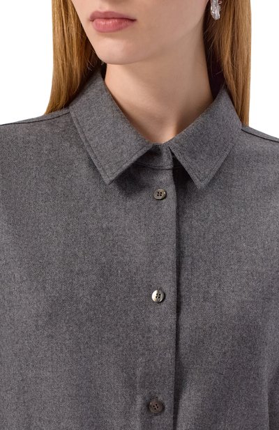 Шерстяная рубашка LE17SEPTEMBRE, арт. LS2579SH002EGR, фото 5