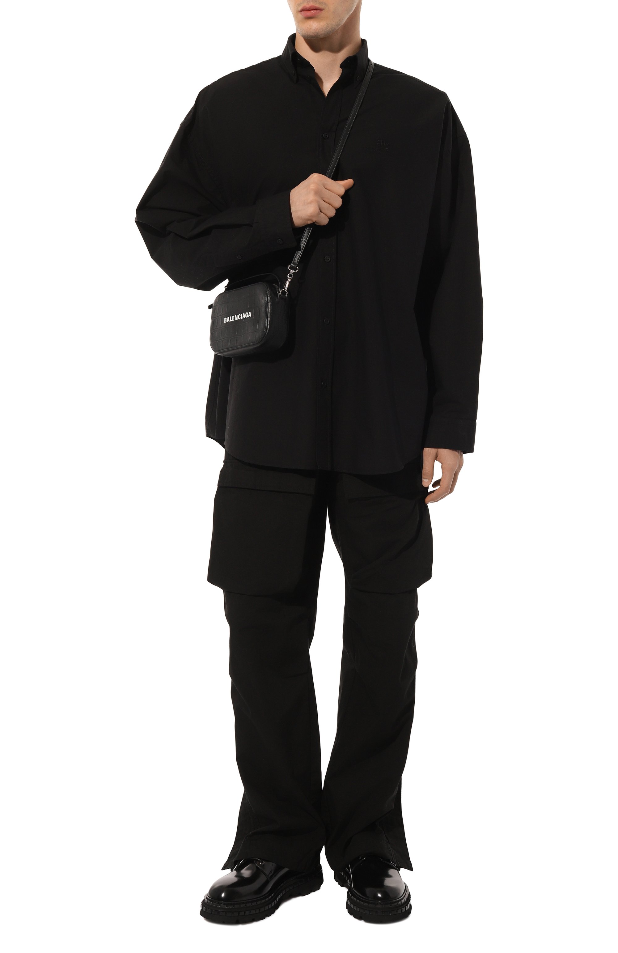 Хлопковая рубашка BALENCIAGA, арт. 796982/TNM60, фото 2