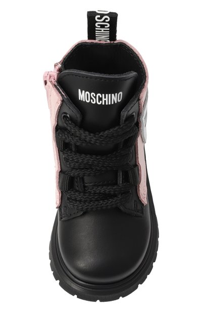 Кожаные ботинки MOSCHINO, арт. 81862/VAR2/19-26, фото 4