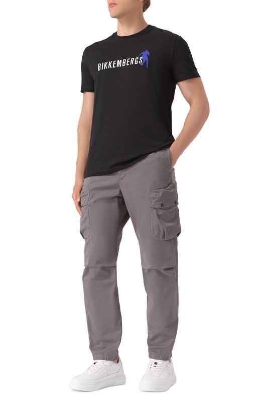 Хлопковая футболка Dirk Bikkembergs BMT1237 Чёрный  BMT1237 Фото 2