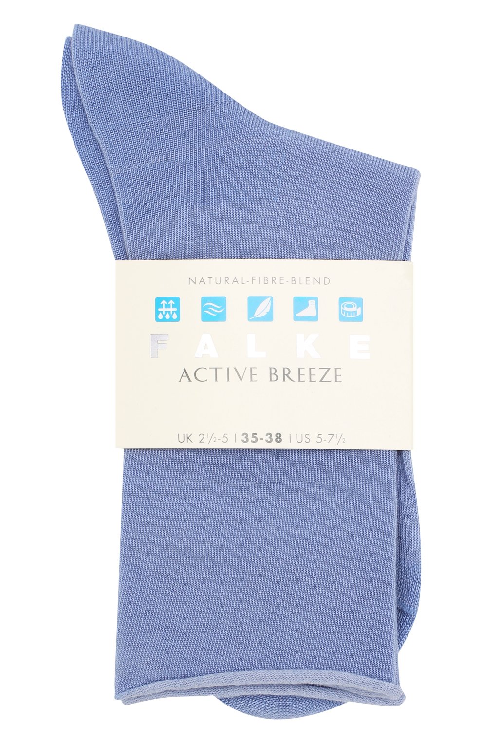 Вязаные носки active breeze FALKE голубого цвета по цене 1290 руб., арт. 46125_18_1_, фото 2 Вязаные носки active breeze FALKE, арт. 46125_18_1_, фото 2