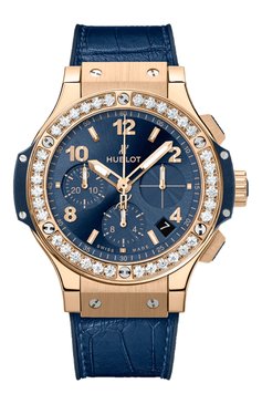 Женские часы big bang gold blue diamonds HUBLOT бесцветного цвета, арт. 341.PX.7180.LR.1204 | Фото 1 (Механизм: Автомат; Материал корпуса: Розовое золото; Региональные ограничения белый список (Axapta Mercury): Не проставлено; Нос: Не проставлено; Цвет циферблата: Синий)