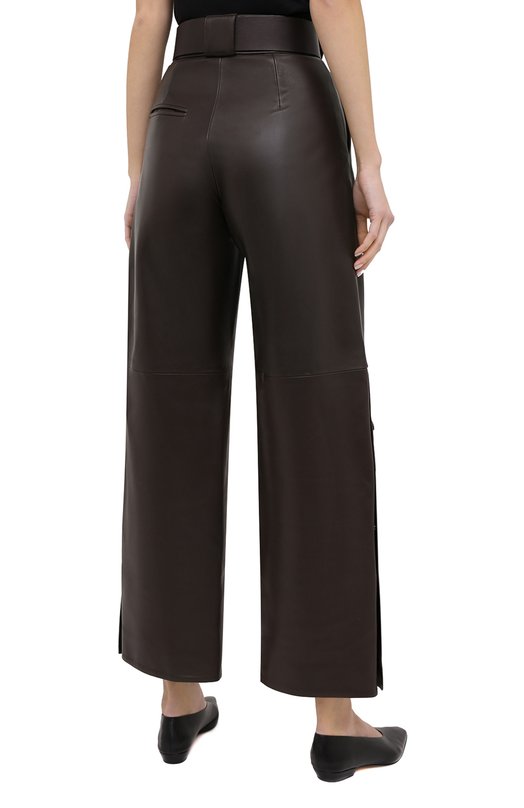 Кожаные брюки Twins Florence Коричневый, фото 4