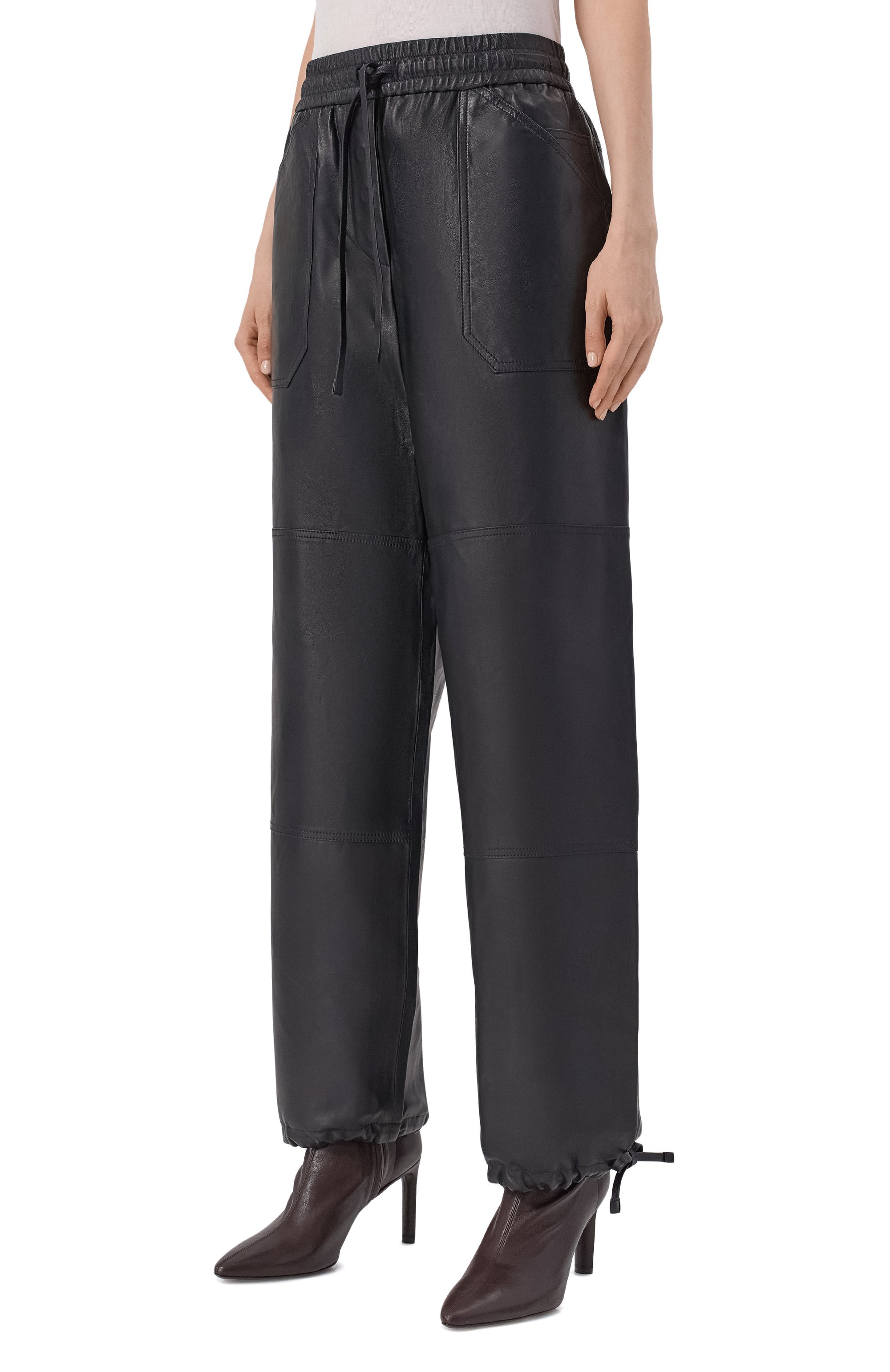 Кожаные брюки JIL SANDER, арт. J02KA0340/J07187, фото 3