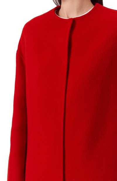 Полупальто из шерсти и кашемира LOULOU DE SAISON красного цвета по цене 91950 руб., арт. GI0, фото 5 Полупальто из шерсти и кашемира LOULOU DE SAISON, арт. GI0, фото 5