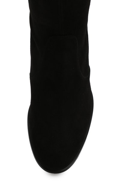 Замшевые ботфорты на устойчивом каблуке STUART WEITZMAN, арт. YL99100, фото 5