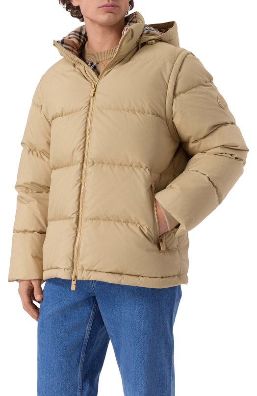 Пуховик Burberry 8110363 Бежевый  8110363 Фото 3