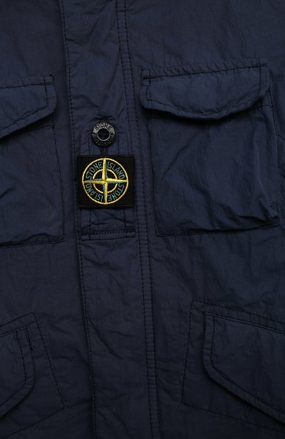 Ветровка STONE ISLAND темно-синего цвета по цене 43200 руб., арт. 761640330/14, фото 3 Ветровка STONE ISLAND, арт. 761640330/14, фото 3
