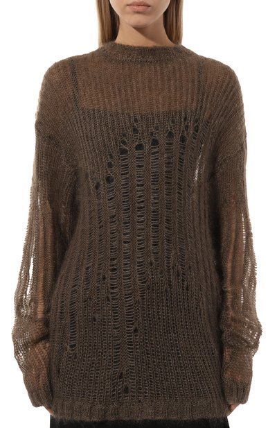 Свитер из шерсти и шелка ANN DEMEULEMEESTER, арт. 2402-W-KN09-KN044-099, фото 3