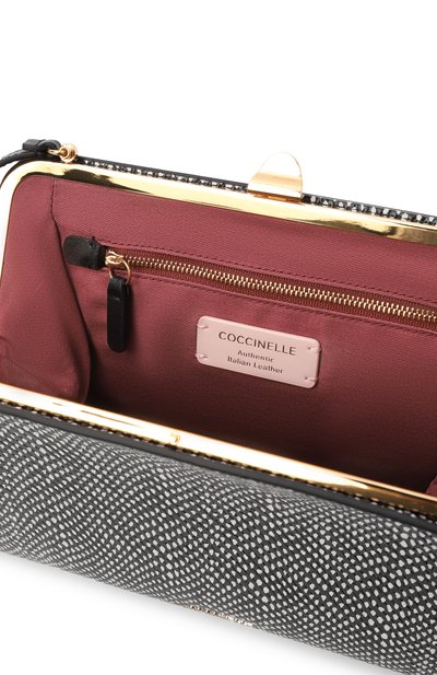 Сумка liv COCCINELLE черно-белого цвета по цене 41475 руб., арт. E1 UR9 12 01 01, фото 5 Сумка liv COCCINELLE, арт. E1 UR9 12 01 01, фото 5