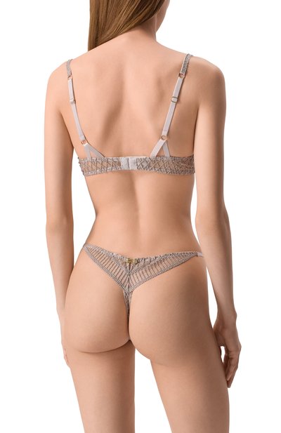 Бюстгальтер-балконет AUBADE серебряного цвета по цене 25050 руб., арт. 4DF14, фото 3 Бюстгальтер-балконет AUBADE, арт. 4DF14, фото 3