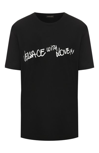 Женская хлопковая футболка VERSACE, арт. A82300/A228806