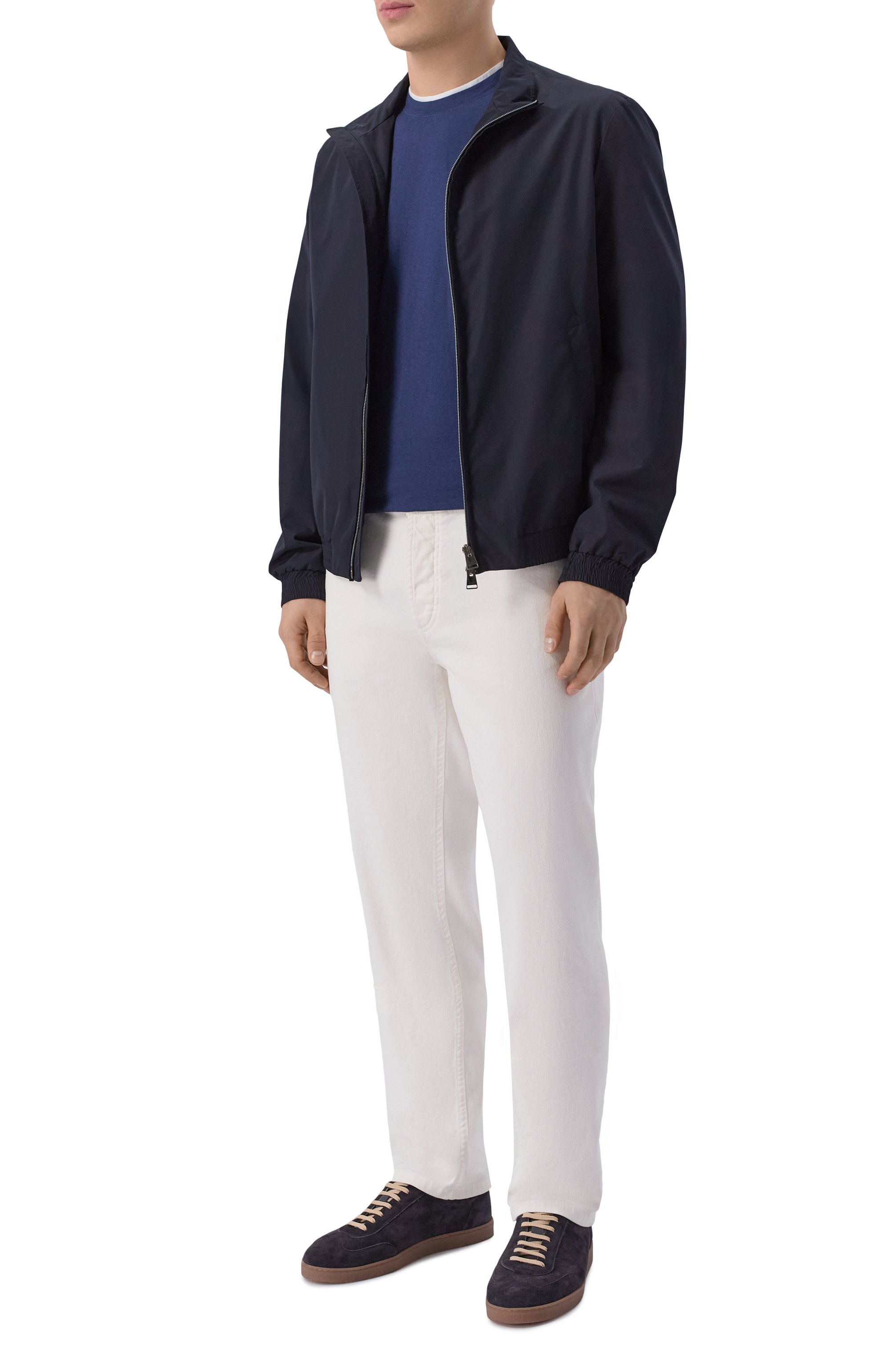 Хлопковая футболка FEDELI, арт. TU000200/JERSEY MELANGE, фото 2