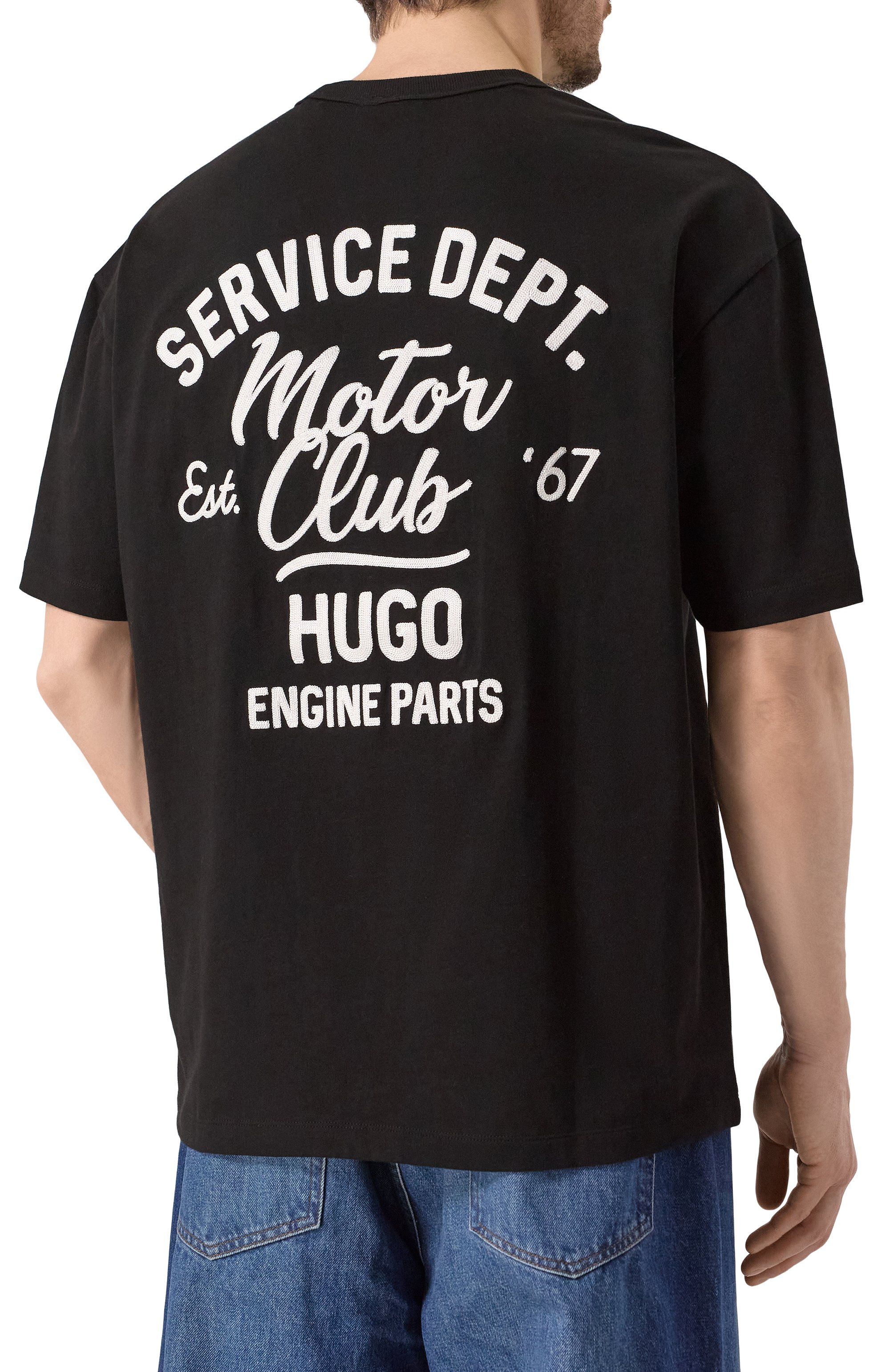 Хлопковая футболка HUGO BLUE, арт. 50534754, фото 4