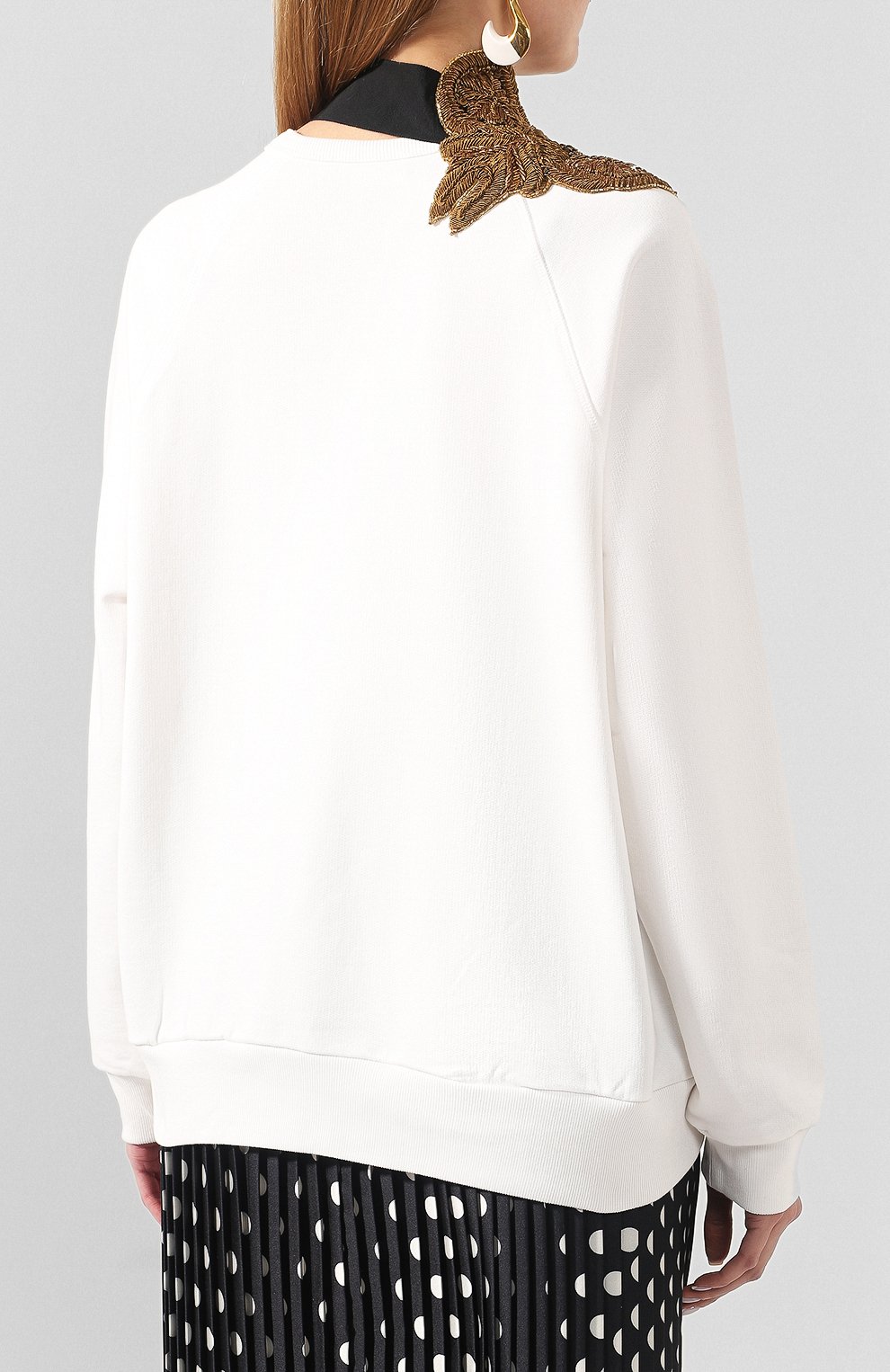 Хлопковый свитшот DRIES VAN NOTEN, арт. 201-11126-9633, фото 4