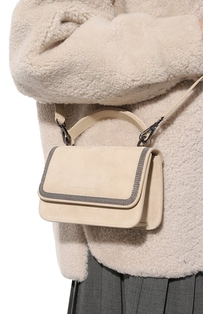 Сумка BRUNELLO CUCINELLI светло-бежевого цвета по цене 191000 руб., арт. MBDLD2496, фото 2 Сумка BRUNELLO CUCINELLI, арт. MBDLD2496, фото 2