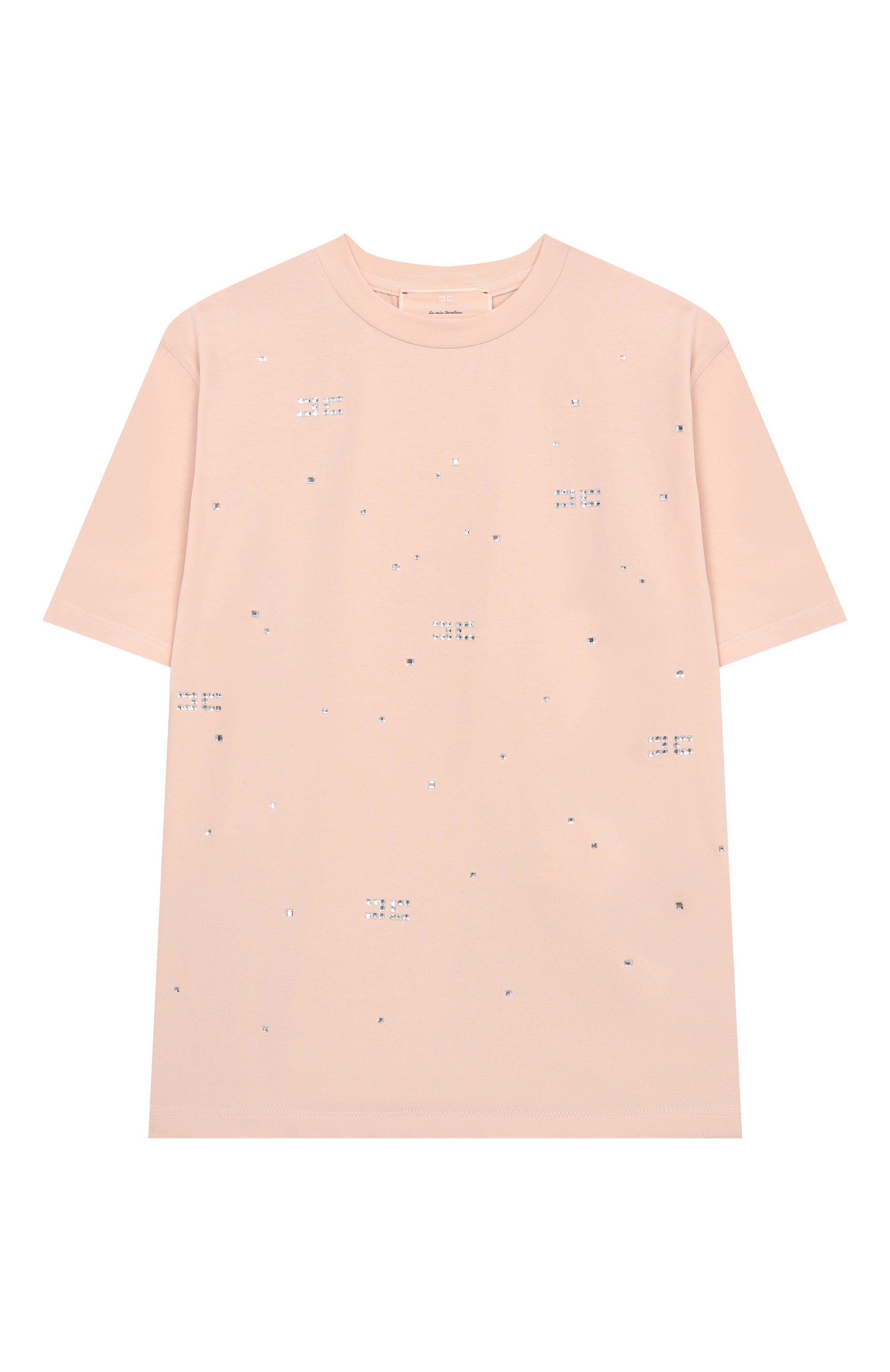 Хлопковая футболка ELISABETTA FRANCHI LA MIA BAMBINA, арт. EFTS2630/JE006_001, фото 1