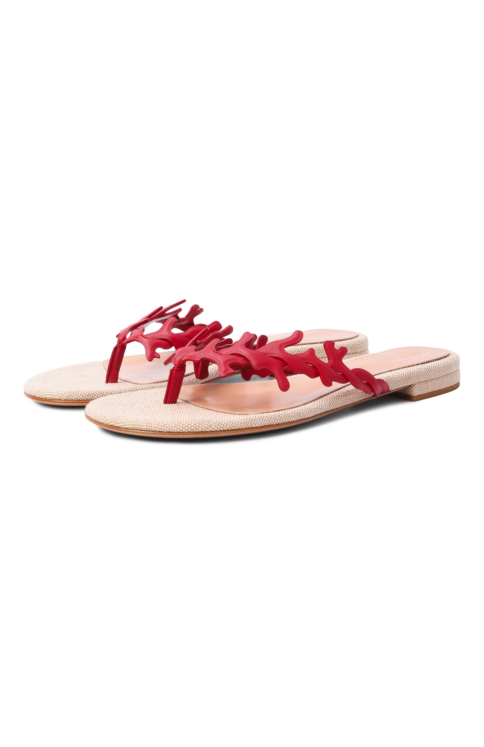 Кожаные шлепанцы GIANVITO ROSSI, арт. G10134.05RIC.NP1TBNA, фото 1