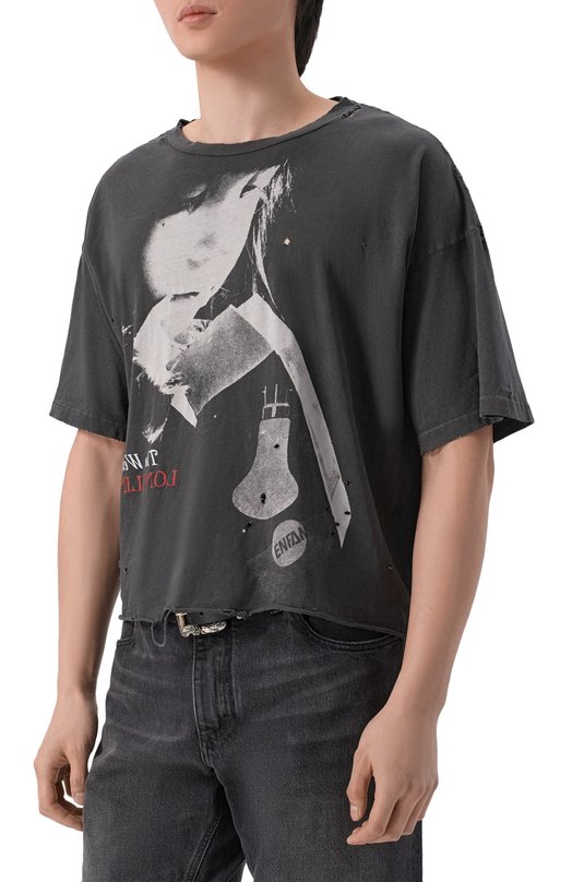 Хлопковая футболка Enfants Riches Deprimes 010-878/C0TT0N Серый  010-878/C0TT0N Фото 3