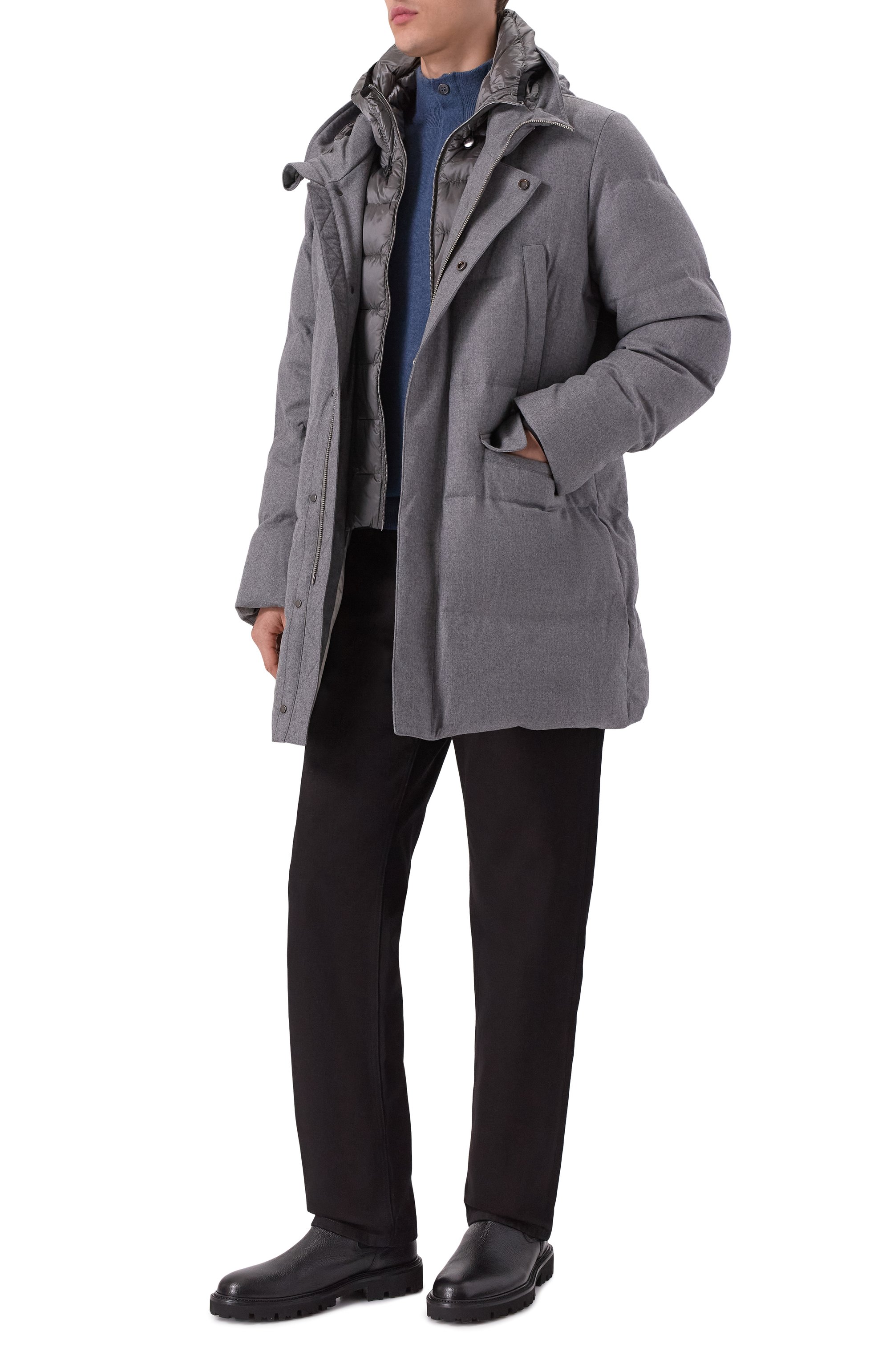 Шерстяной пуховик MONTECORE, арт. F09MUCX501/277, фото 2