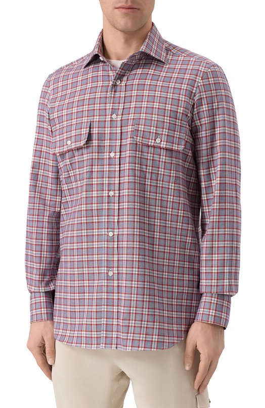 Рубашка из хлопка и кашемира MVST M0RBIDA_SP0RT/GABRIEL/SP0RT/544-C0TT0N/CASHMERE Разноцветный  M0RBIDA_SP0RT/GABRIEL/SP0RT/544-C0TT0N/CASHMERE Фото 3