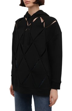 Хлопковое худи VALENTINO, арт. WB0MF13D6QM, фото 3