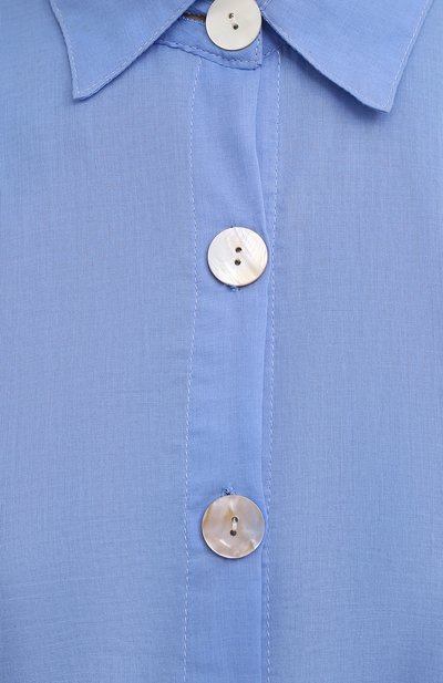 Хлопковое платье ERIKA PENA голубого цвета по цене 35300 руб., арт. EVASHIRTDRESS, фото 5 Хлопковое платье ERIKA PENA, арт. EVASHIRTDRESS, фото 5