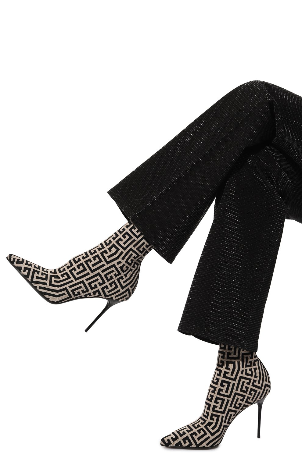 Текстильные ботильоны BALMAIN, арт. AN0TA680TMGK, фото 3