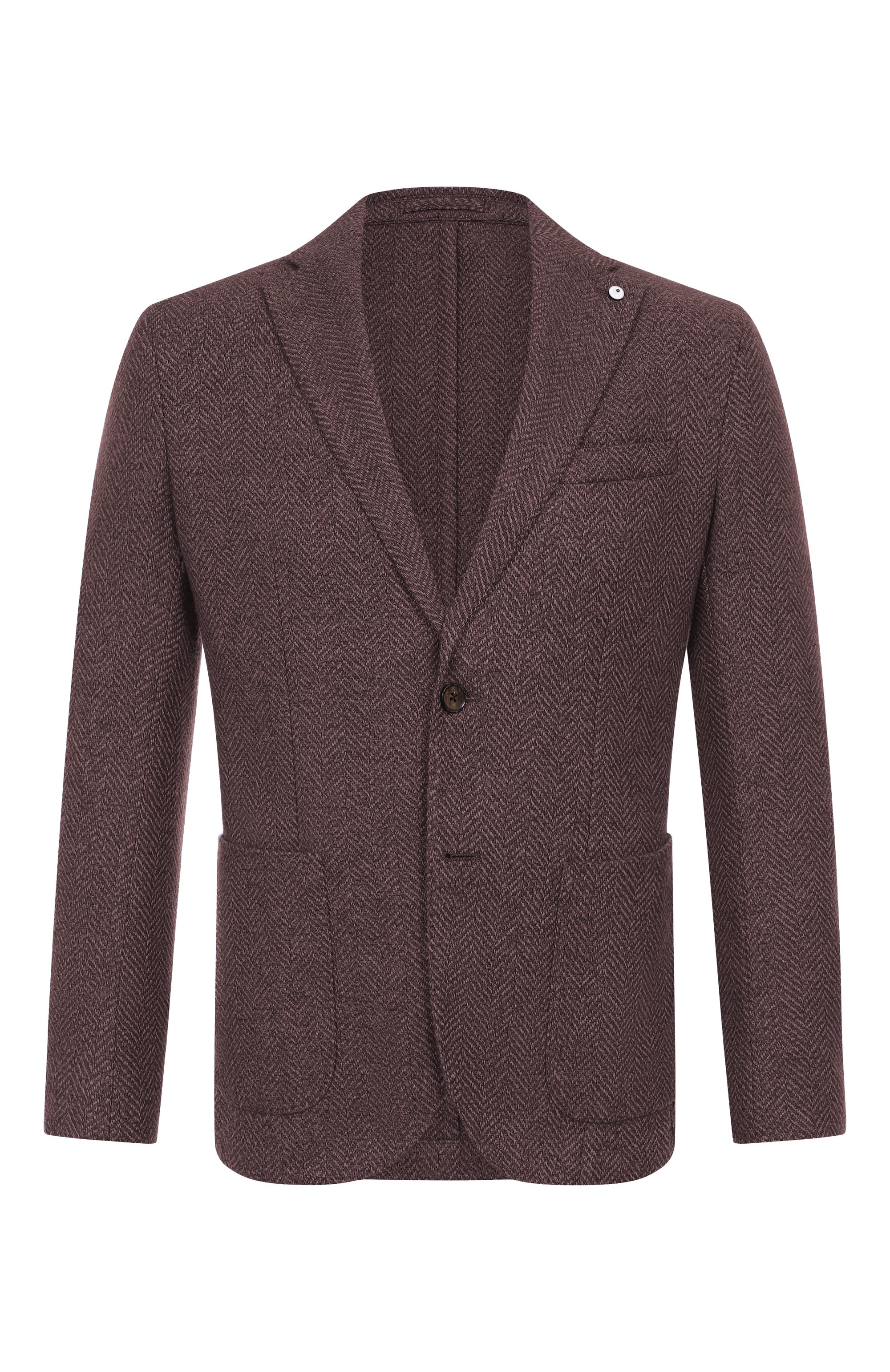 Пиджак из шерсти и хлопка L.B.M. 1911 фиолетового цвета по цене 98550 руб., арт. 2887/55515, фото 1 Пиджак из шерсти и хлопка L.B.M. 1911, арт. 2887/55515, фото 1