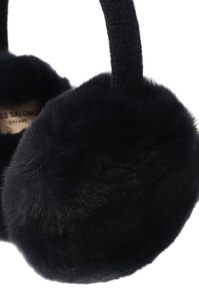 Шерстяные наушники с мехом YVES SALOMON ENFANT, арт. 20WEA310XXREXX, фото 3
