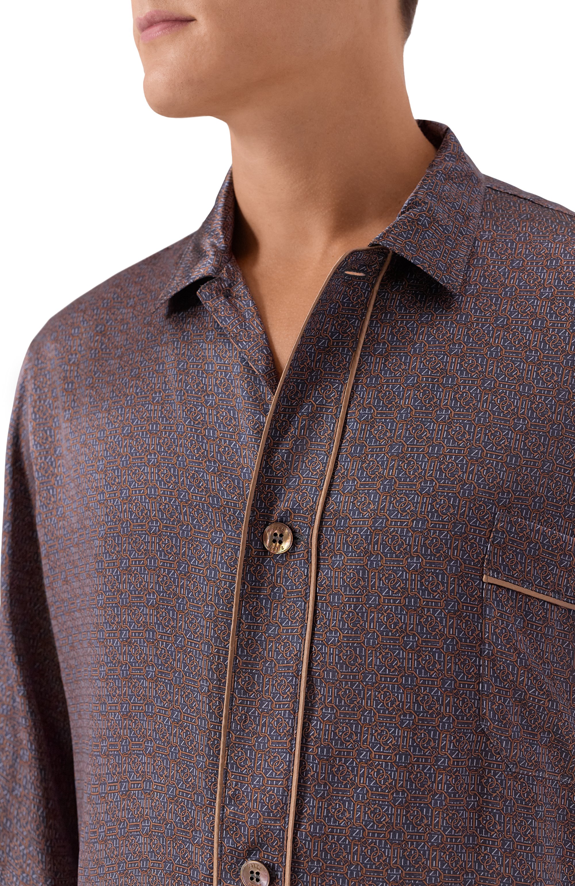 Шелковая сорочка ZILLI, арт. PZG013M0600V00000, фото 5