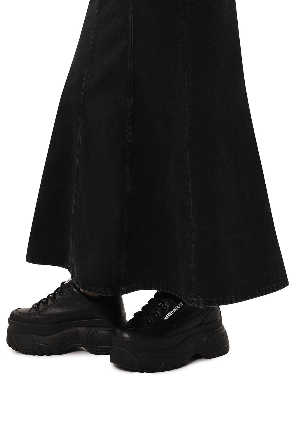 Кожаные кроссовки sprinter NAKED WOLFE черного цвета по цене 29350 руб., арт. SPRINTER, фото 3 Кожаные кроссовки sprinter NAKED WOLFE, арт. SPRINTER, фото 3