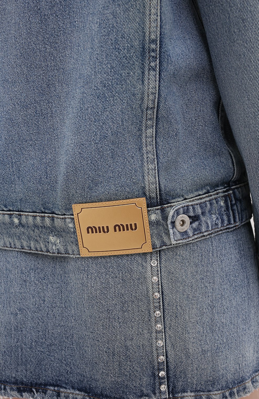 Джинсовая куртка MIU MIU, арт. GWB060-1S90-F0013, фото 5
