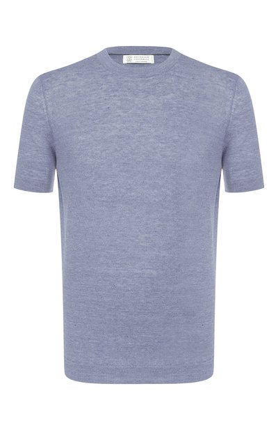 Мужская футболка изо льна и хлопка BRUNELLO CUCINELLI, арт. M2L00340