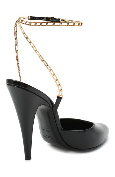 Кожаные туфли kika SAINT LAURENT, арт. 637740/0NP00, фото 4