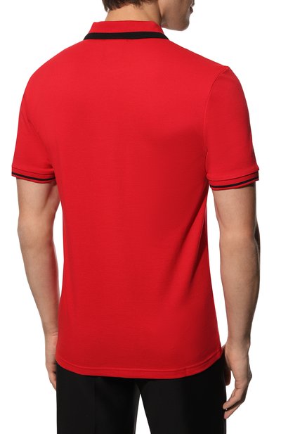 Хлопковое поло looney tunes x boss BOSS красного цвета по цене 13400 руб., арт. 50485406, фото 4 Хлопковое поло looney tunes x boss BOSS, арт. 50485406, фото 4