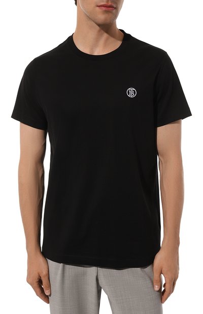 Хлопковая футболка BURBERRY, арт. 8052965, фото 3