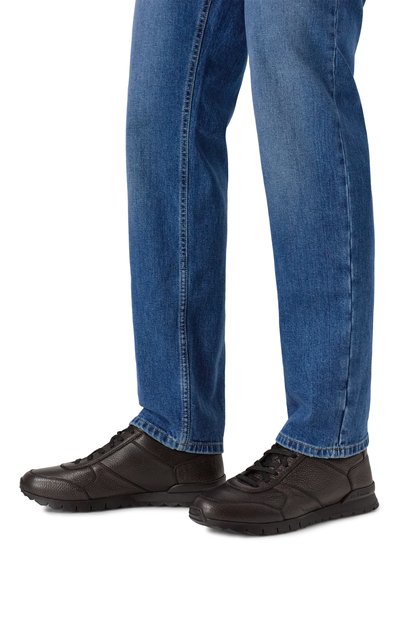 Кожаные кроссовки KITON, арт. USSA114N0012601, фото 3