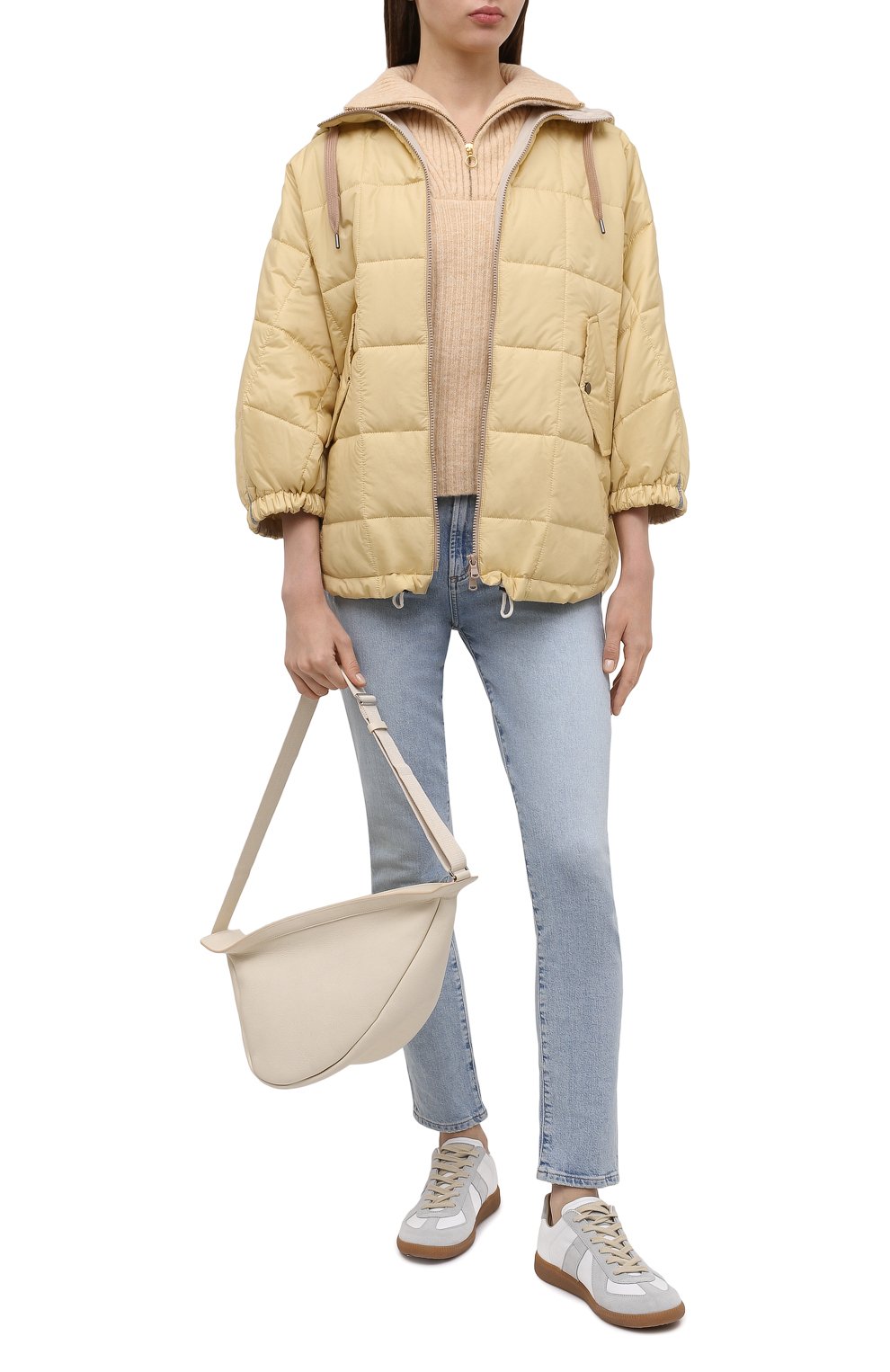 Утепленная куртка BRUNELLO CUCINELLI желтого цвета по цене 343500 руб., арт. MH5042515, фото 2 Утепленная куртка BRUNELLO CUCINELLI, арт. MH5042515, фото 2