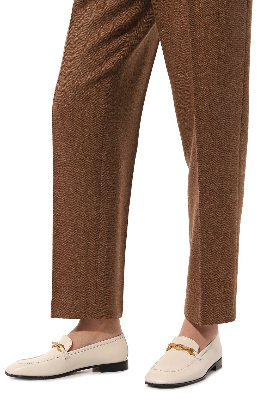 Кожаные лоферы diamond tilda JIMMY CHOO, арт. DIAM0ND TILDA L0AFER/CLF, фото 3