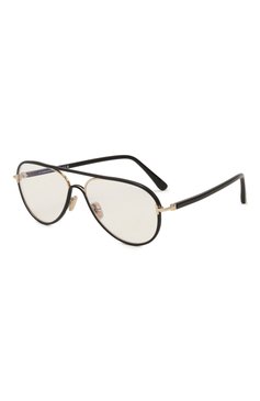 Женские оправа TOM FORD черного цвета, арт. TF5897-B 001 | Фото 1 (Региональные ограничения белый список (Axapta Mercury): Не проставлено; Материал: Металл, Пластик; Нос: Не проставлено; Тип очков: Оправа; Кросс-КТ: Оправы-унисекс; Очки форма: Авиаторы; Оптика Гендер: оптика-унисекс)