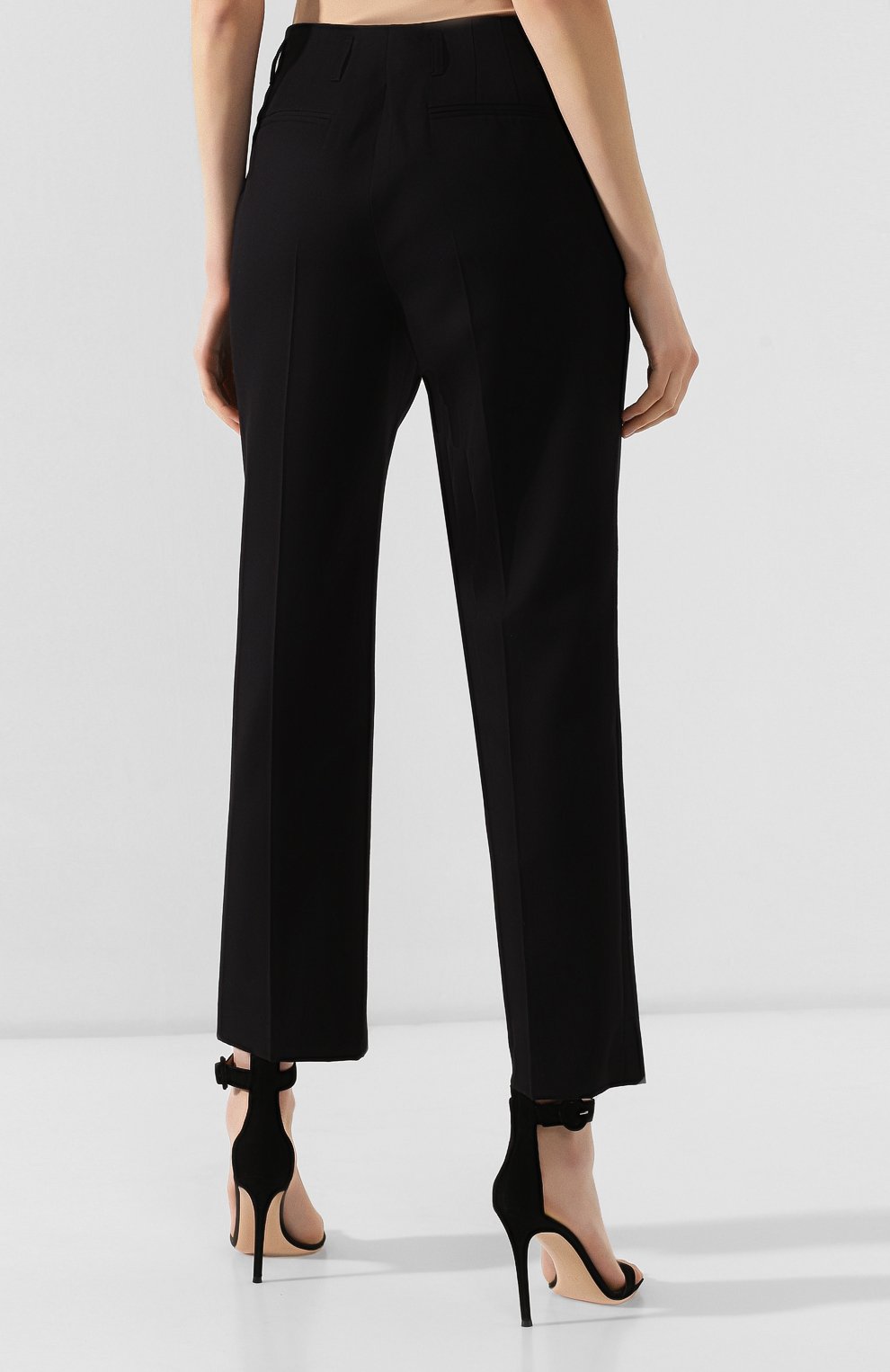Брюки из смеси хлопка и шерсти DRIES VAN NOTEN черного цвета по цене 29700 руб., арт. 191-10913-7286, фото 4 Брюки из смеси хлопка и шерсти DRIES VAN NOTEN, арт. 191-10913-7286, фото 4