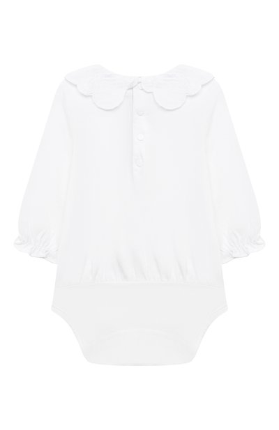 Хлопковое боди TARTINE ET CHOCOLAT белого цвета по цене 6345 руб., арт. TV11001/1M-12M, фото 2 Хлопковое боди TARTINE ET CHOCOLAT, арт. TV11001/1M-12M, фото 2