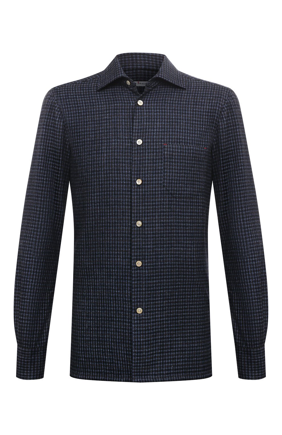 Рубашка из шерсти и шелка KITON, арт. UMCNERK0143C02, фото 1