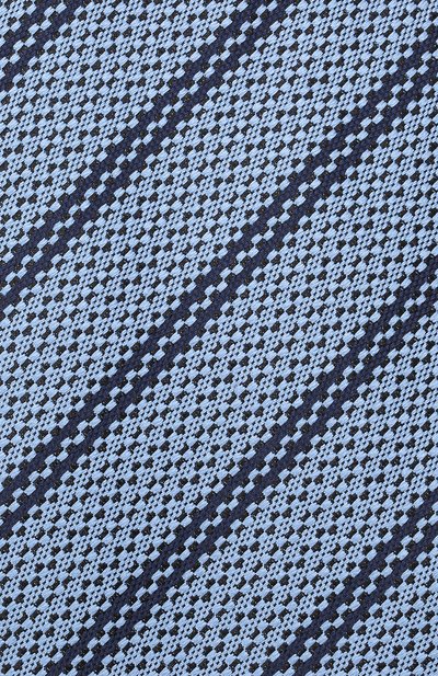 Шелковый галстук ZEGNA голубого цвета по цене 19650 руб., арт. Z2D33T/1XW, фото 4 Шелковый галстук ZEGNA, арт. Z2D33T/1XW, фото 4