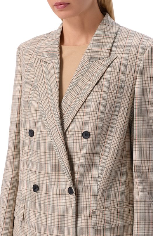 Шерстяной жакет BOSS 50555334 Бежевый  50555334 Фото 5