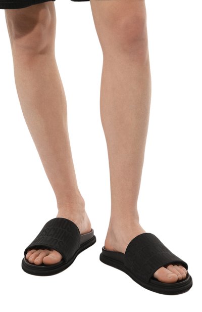 Текстильные шлепанцы MOSCHINO, арт. MM28033G0G/101, фото 3