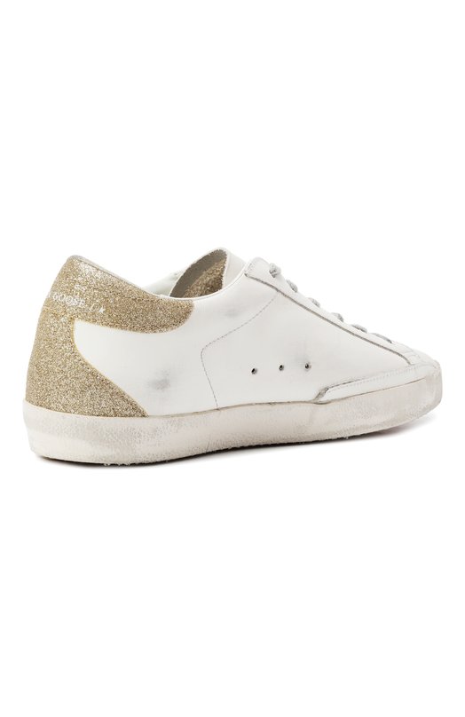 Кожаные кеды Super-Star Golden Goose Deluxe Brand GWF00102.F006842 Белый  GWF00102.F006842 Фото 5